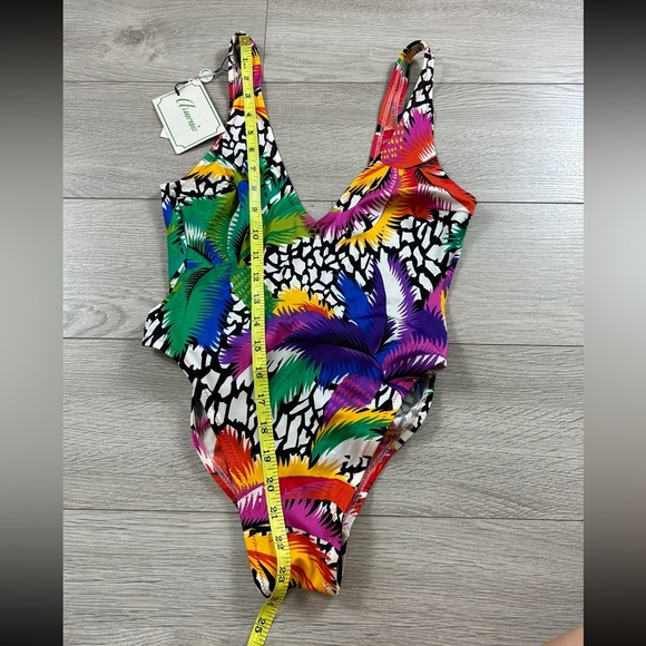 Armonia Vintage Print One Piece Swimsuit Deadstock - Picture 13 of 13